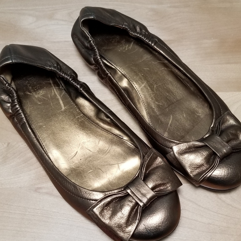RALPH LAUREN | BALLET FLAT WITH BOW, SZ 9